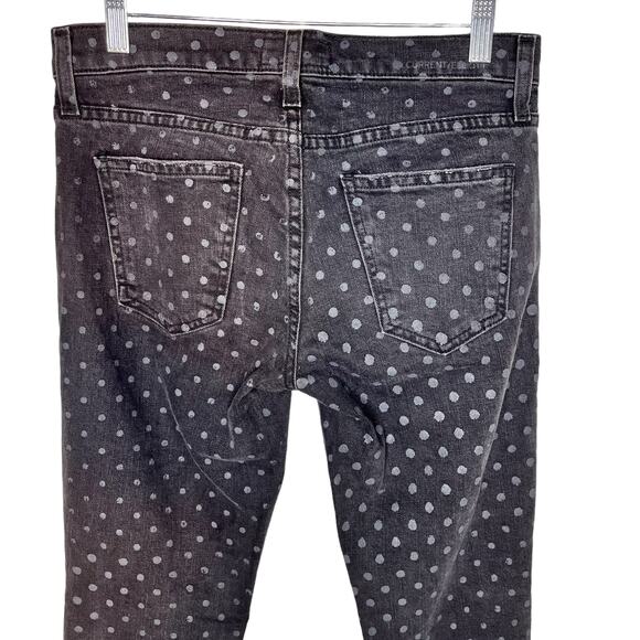 Current Elliott The Stiletto Polka Dot Skinny Ankle Jeans 26 - Picture 6 of 8